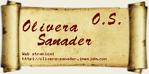Olivera Sanader vizit kartica